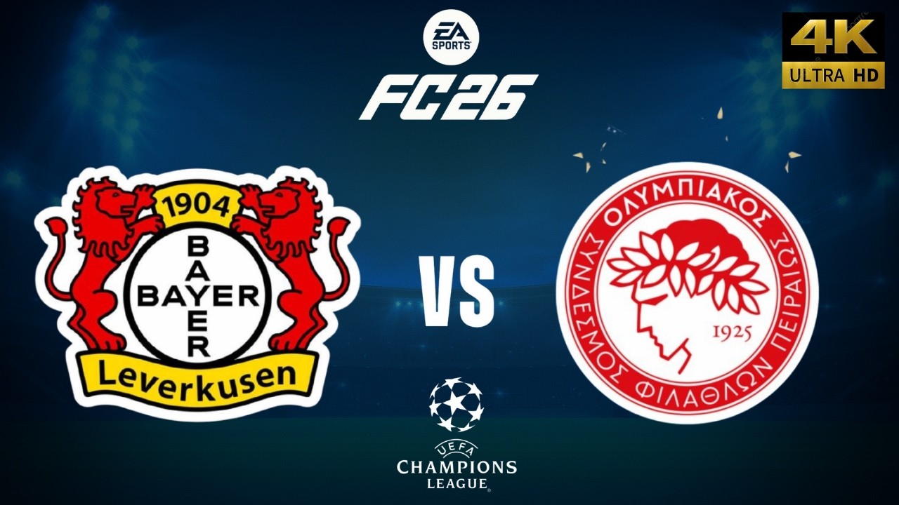 FC 26 - Bayer Leverkusen vs Olympiacos - Champions League 25/26 Full Match - PC [4K60]