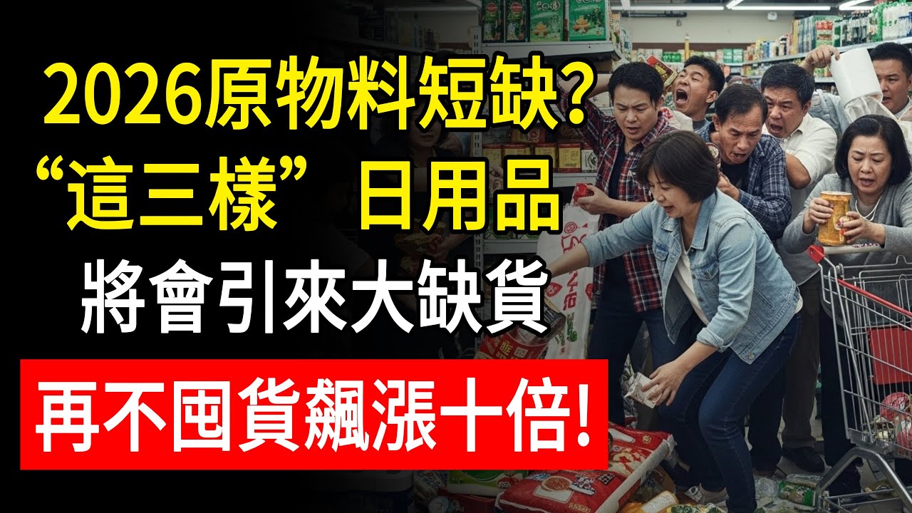 2026原物料短缺：不只衛生紙，這3樣「每天都要用」的日用品恐大缺貨！趁賣場還沒限購，趕快搬回家！#生活智慧 #養老生活 #養老金 #日用品