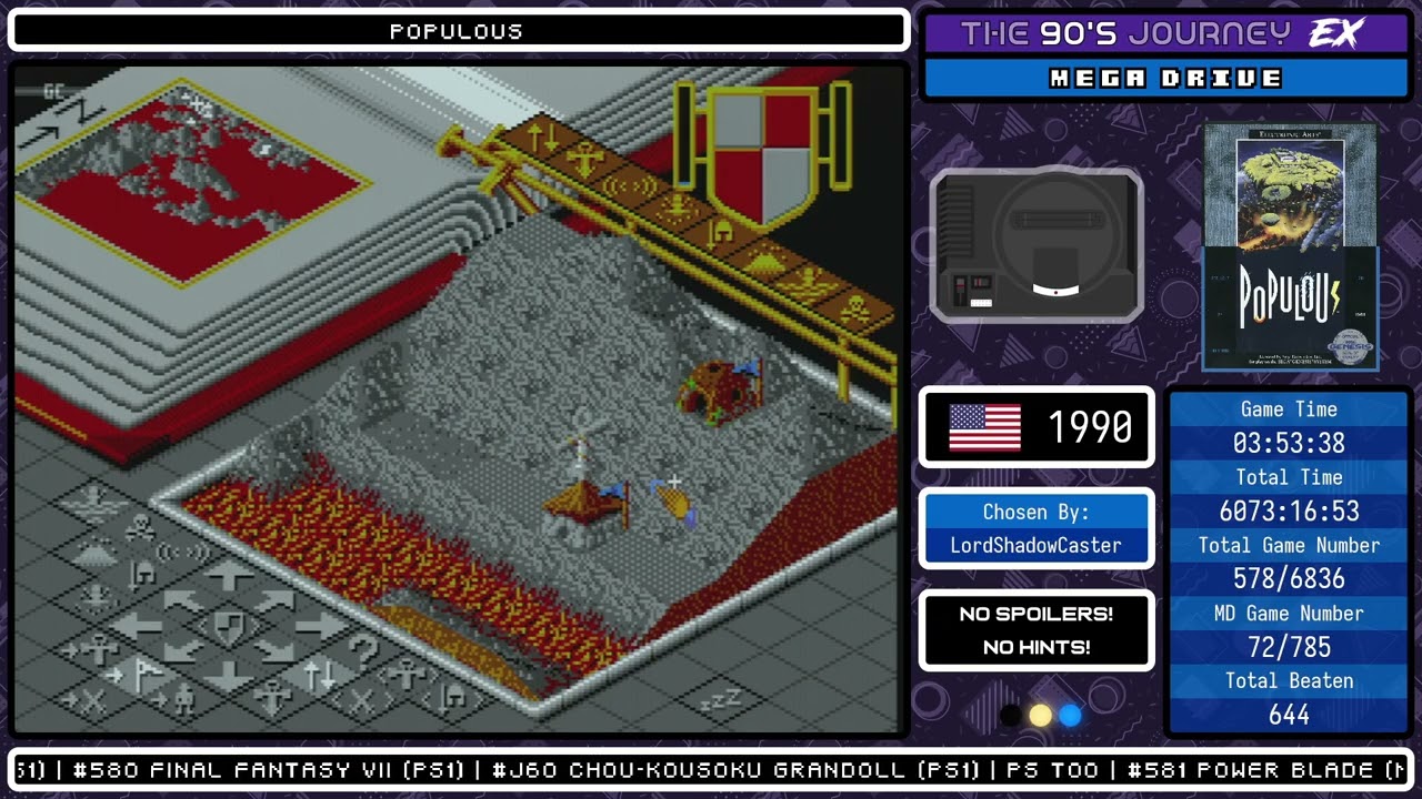 The 90's Journey EX - Game #578: Populous (Part 2, Megadrive)