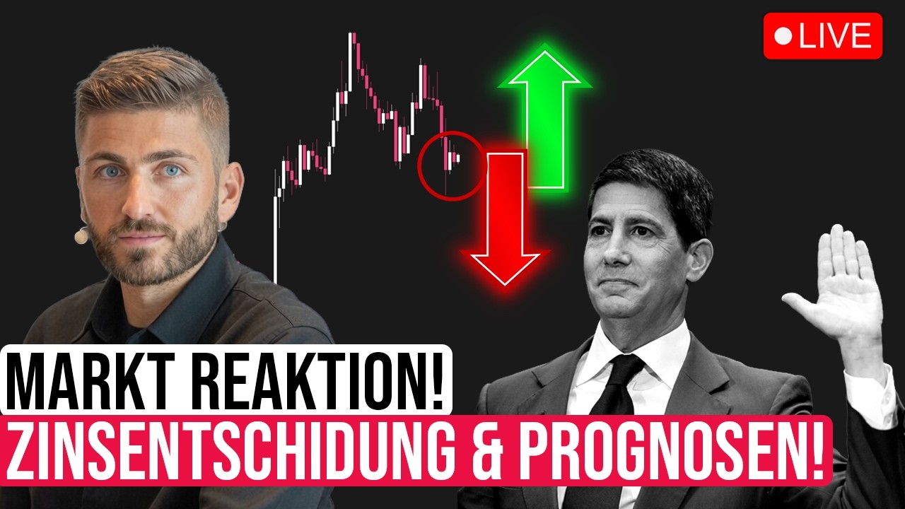 Zinsentscheid Juli 2026: Wie reagieren Bitcoin und die globalen M&auml;rkte? (LIVE)