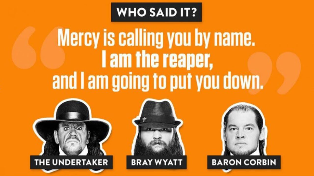 Which WWE Superstar/Wrestler Said This? (WWE Quiz)