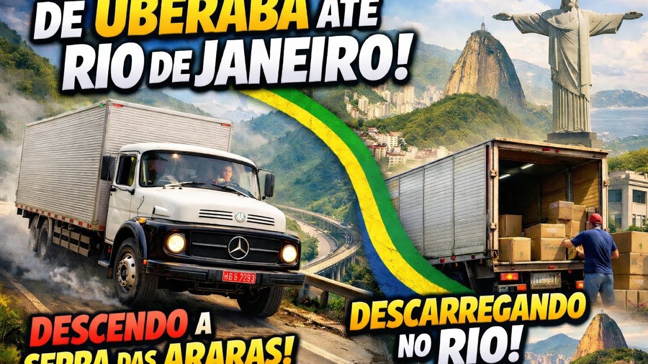 Uberaba → Rio | 1113 qualificado Enfrentando a Serra das Araras + descarregamento na chuva 🤦