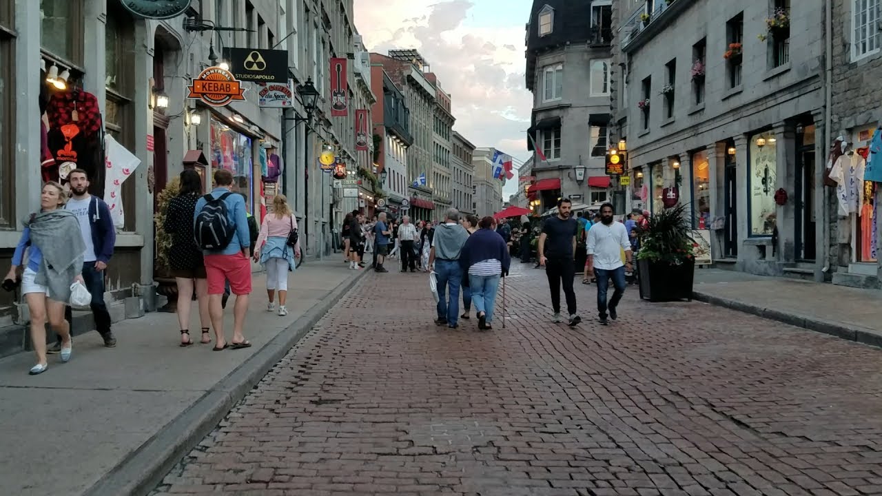 Montreal Old City First Person Walking