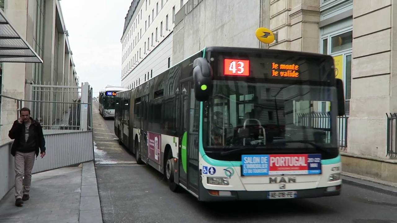 Paris Buses At Gare du Nord 26 May 2016