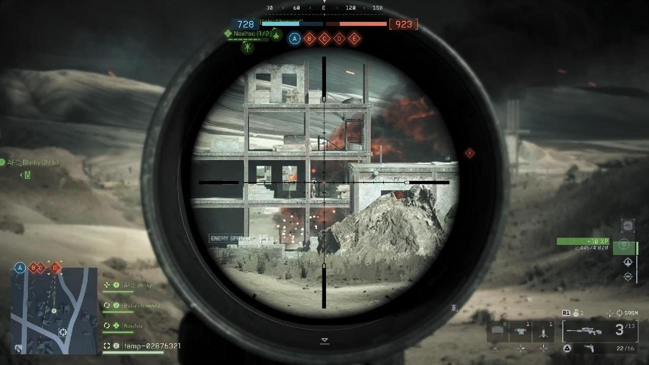 BF6- Conquest, long distance sniping on Operation Firestorm