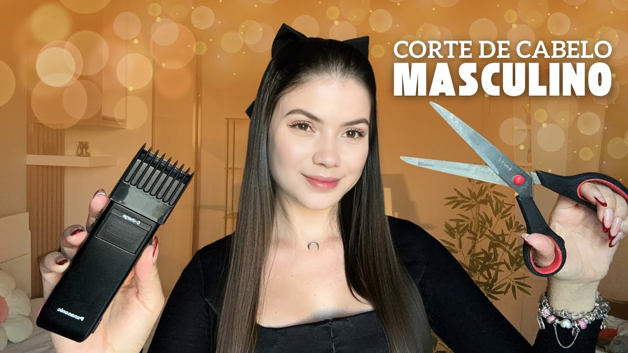 ASMR CORTE DE CABELO MASCULINO💇‍♂️💙