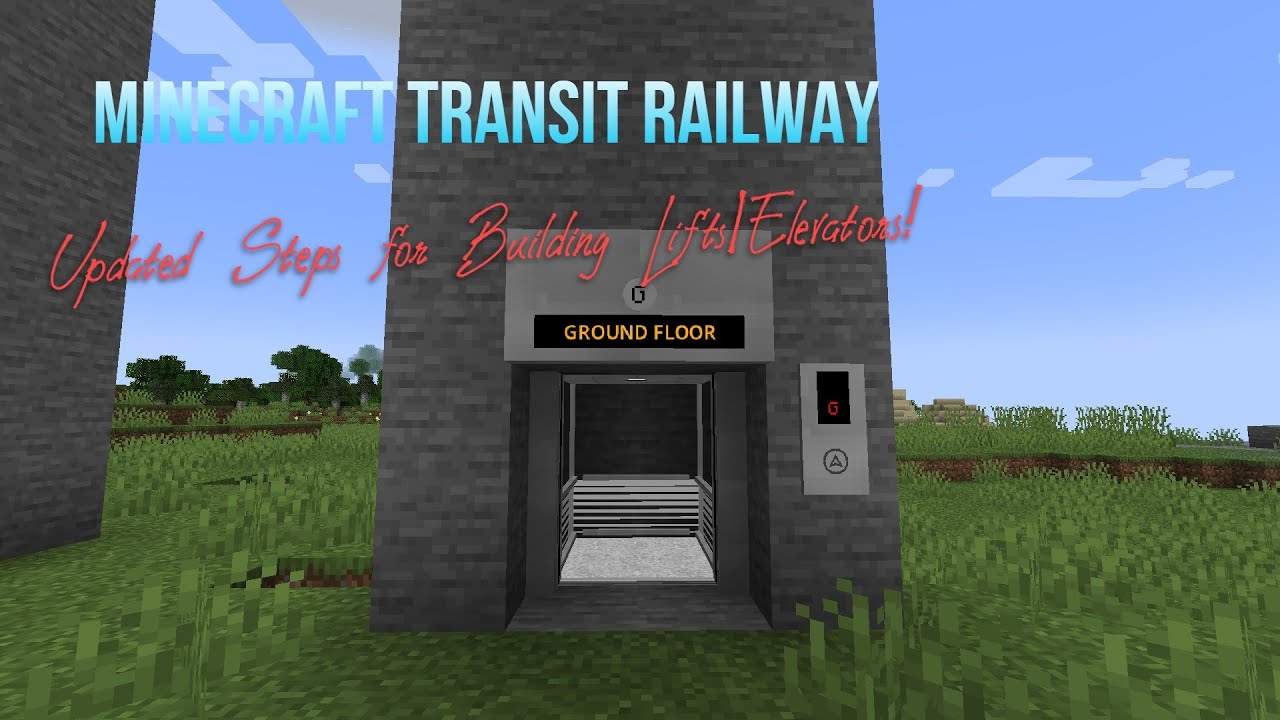 Minecraft Transit Railway How to build a lift/elevator! (Updated as of v3.1.3)