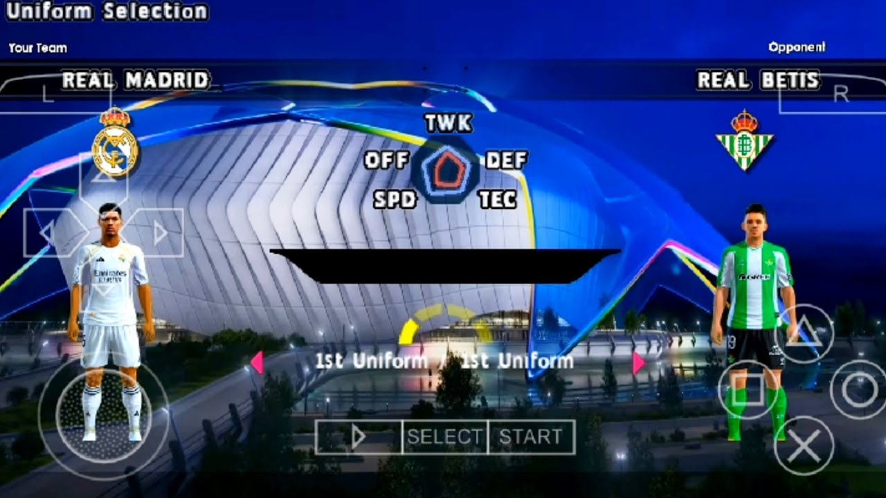 Геймплей PES 2026 PPSSPP для Android | Реал Мадрид против Реал Бетис