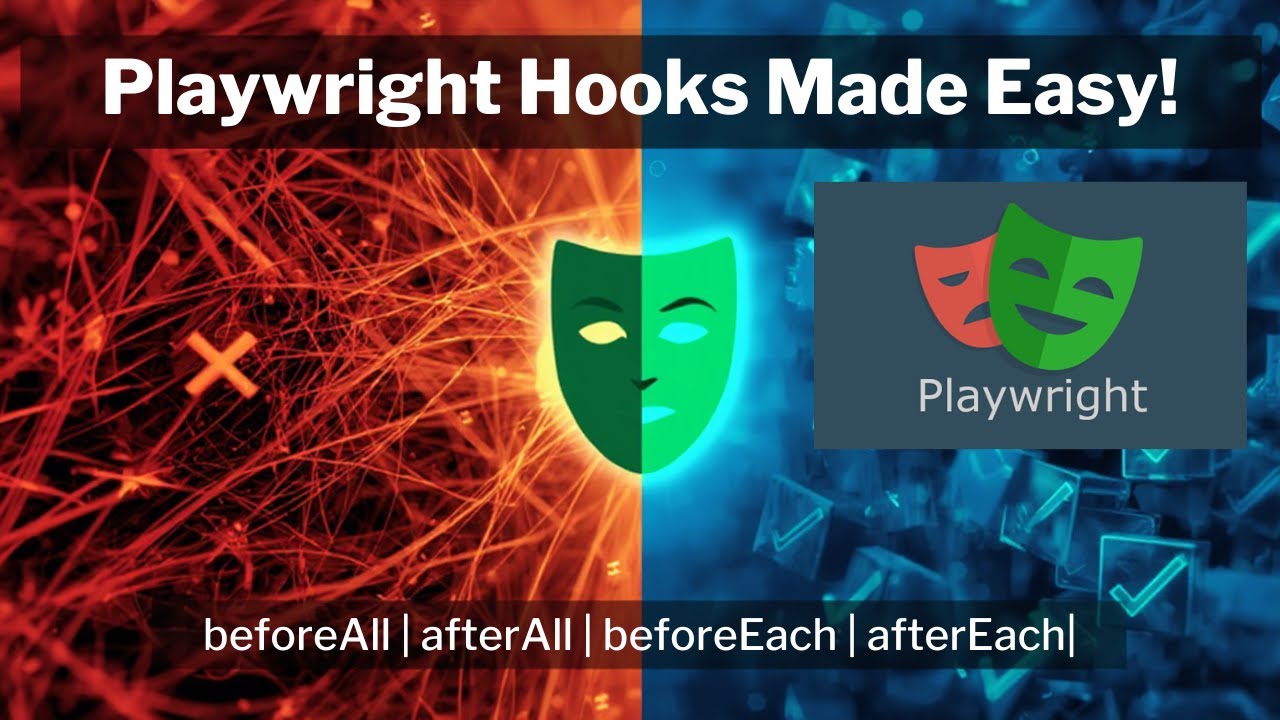 Playwright Hooks & Test Groups Explained | beforeAll, afterAll, beforeEach, afterEach
