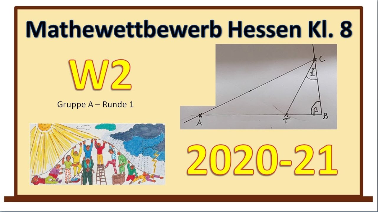 Wahlaufgabe 2 Mathewettbewerb Hessen Runde 1 - Konstruktionsaufgaben mit Dreiecken - einfach erklärt