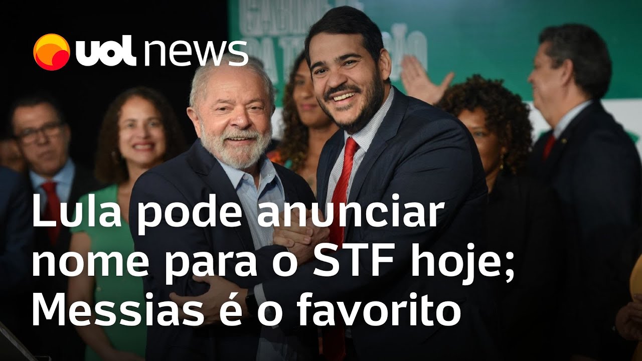 Lula pode anunciar indica&ccedil;&atilde;o para novo ministro do STF hoje; Jorge Messias &eacute; o favorito