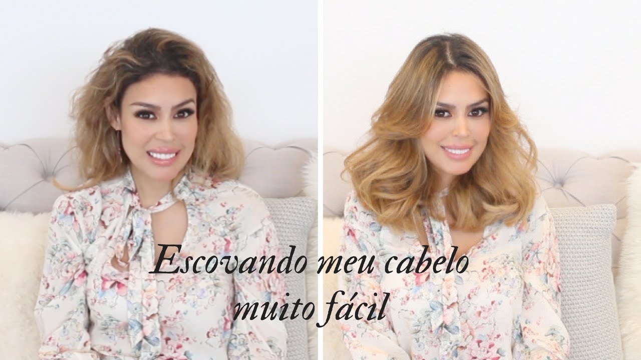COMO FAÇO ESCOVA MODELADA? MUITO FACIL-  pra quem não sabe fazer escova!