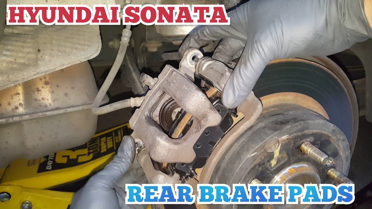 How to replace the rear brake pads on a 2013 Hyundai Sonata