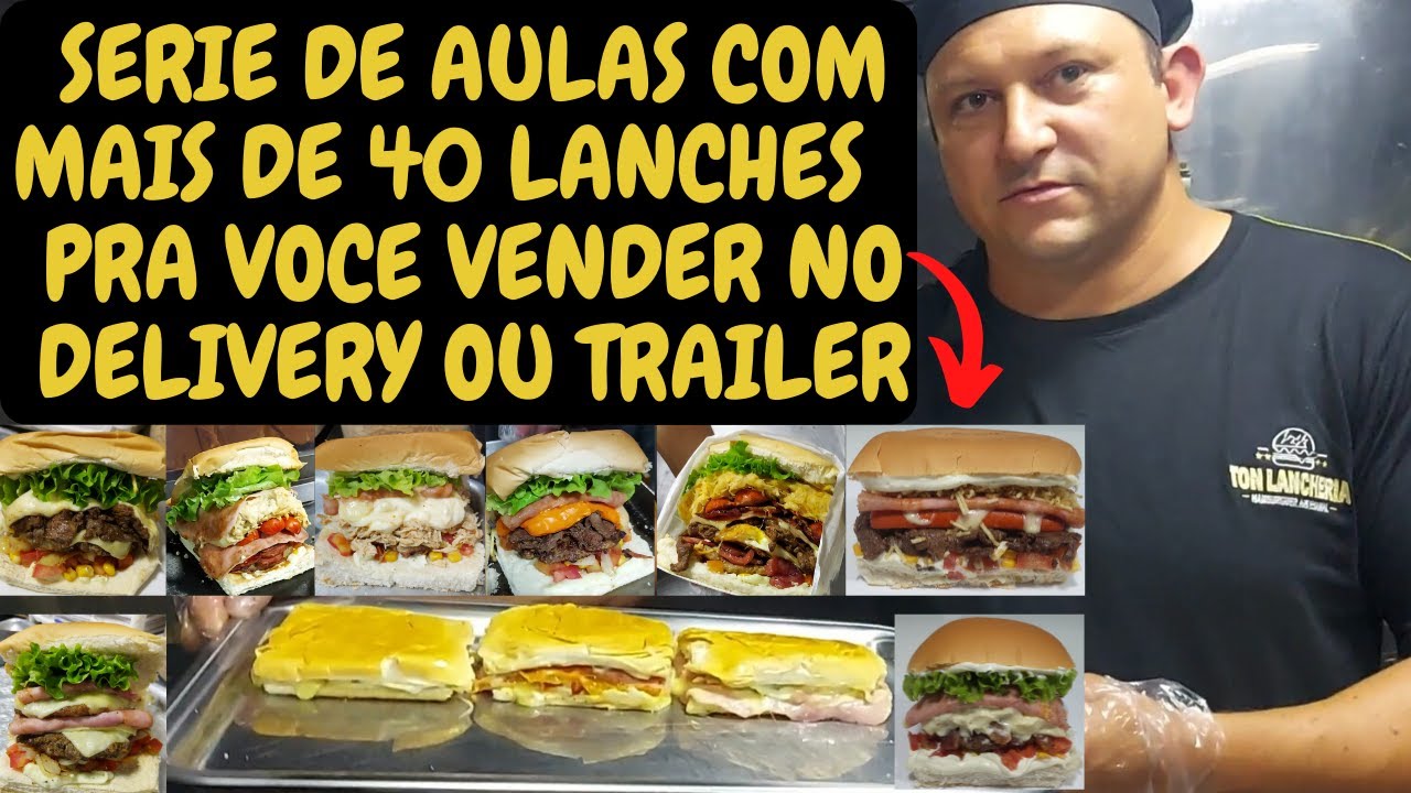 AULA DE COMO FAZER 3 LANCHES BASICOS NA CHAPA PARA SEU DELIVERY OU TRAILER DE LANCHE