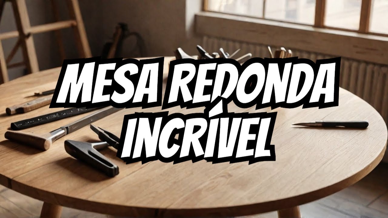Fa&ccedil;a com materiais da sua casa uma Mesa redonda Artesanal  Projeto DIY Incr&iacute;vel!