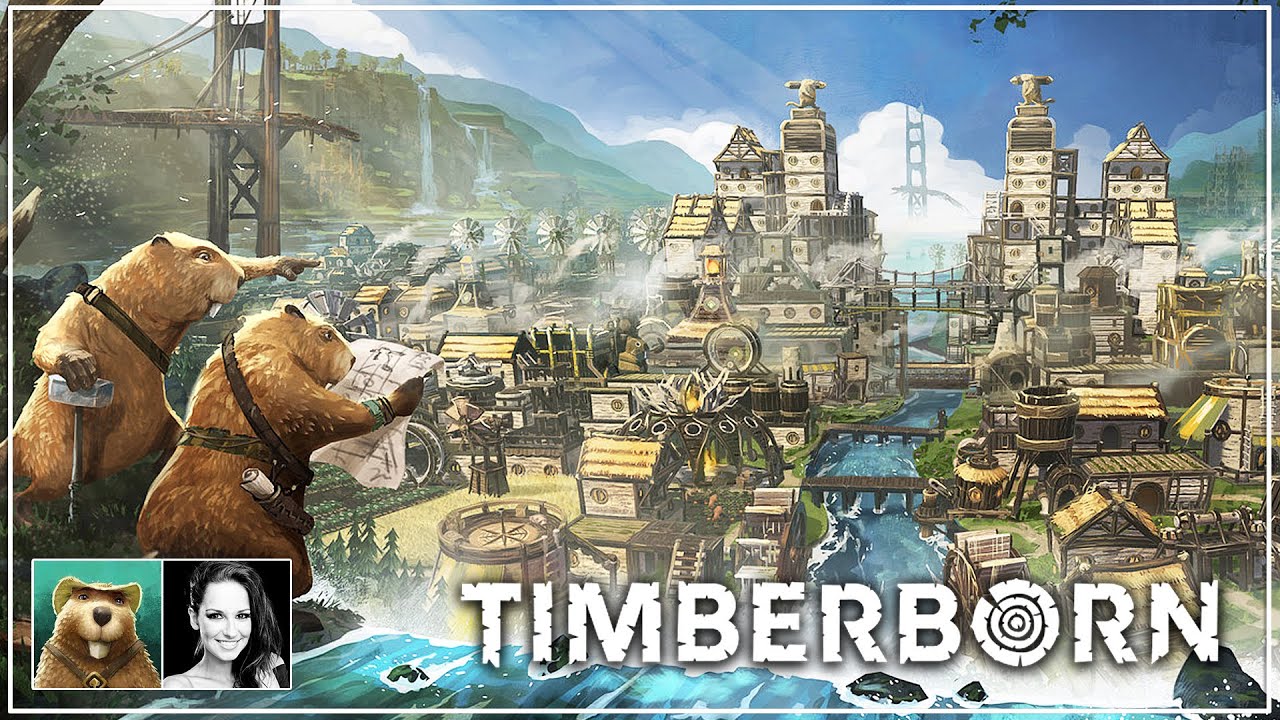 🌳 Building a Beaver City in Timberborn | Vertical City Builder | First Look & Gameplay |