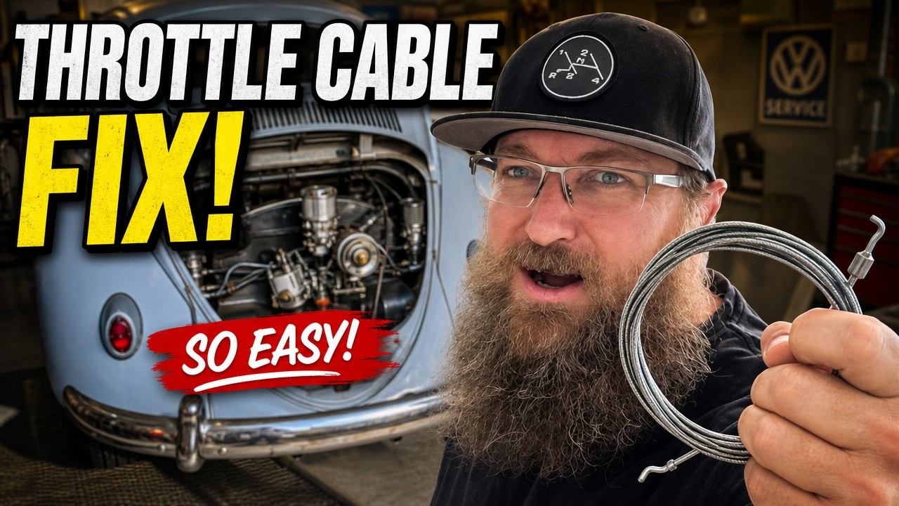 Tips Installing A Universal Vw Throttle Cable AC101080 In Pops 56'!