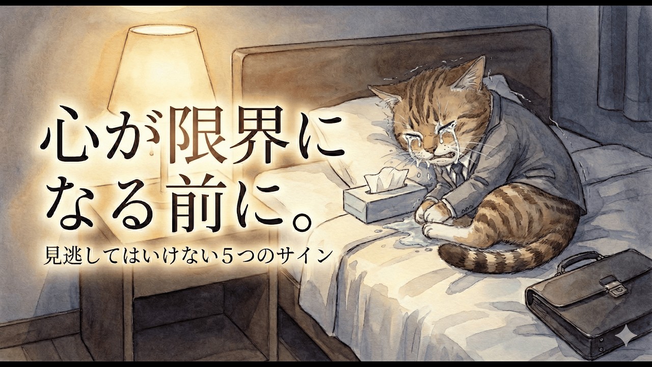 【要注意】気づかないとヤバい！心が限界を超える前に現れる危険サインとは？