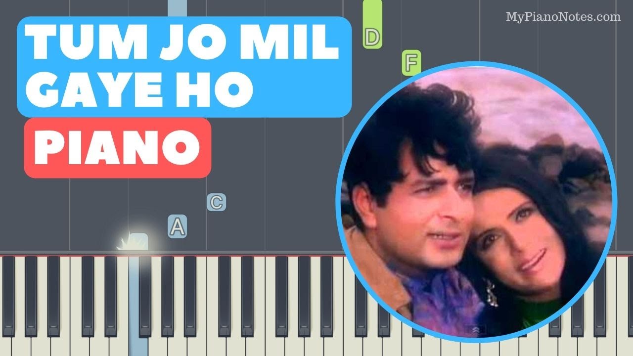 Tum Jo Mil Gaye Ho - Piano Tutorial | Old Hindi Song