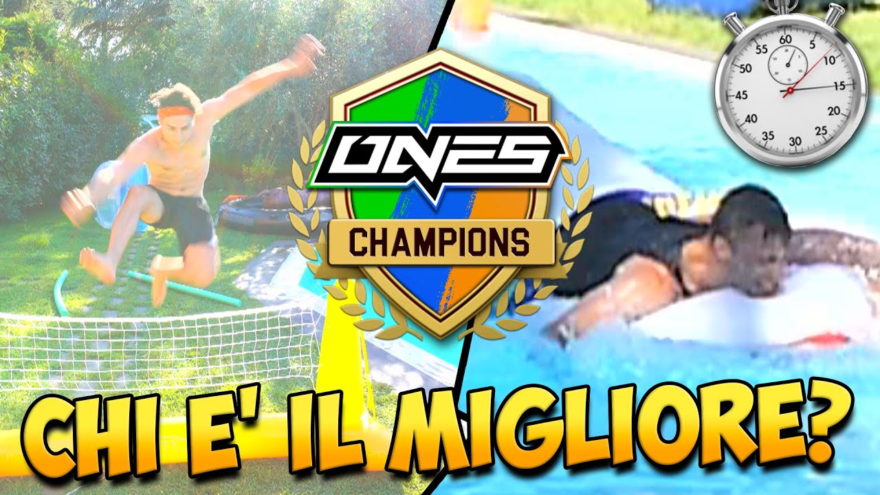 ONES CHAMPIONS LEAGUE in PISCINA! Chi &egrave; il pi&ugrave; FORTE?  *100% DIFFICILE* W/ @teknoydgames​