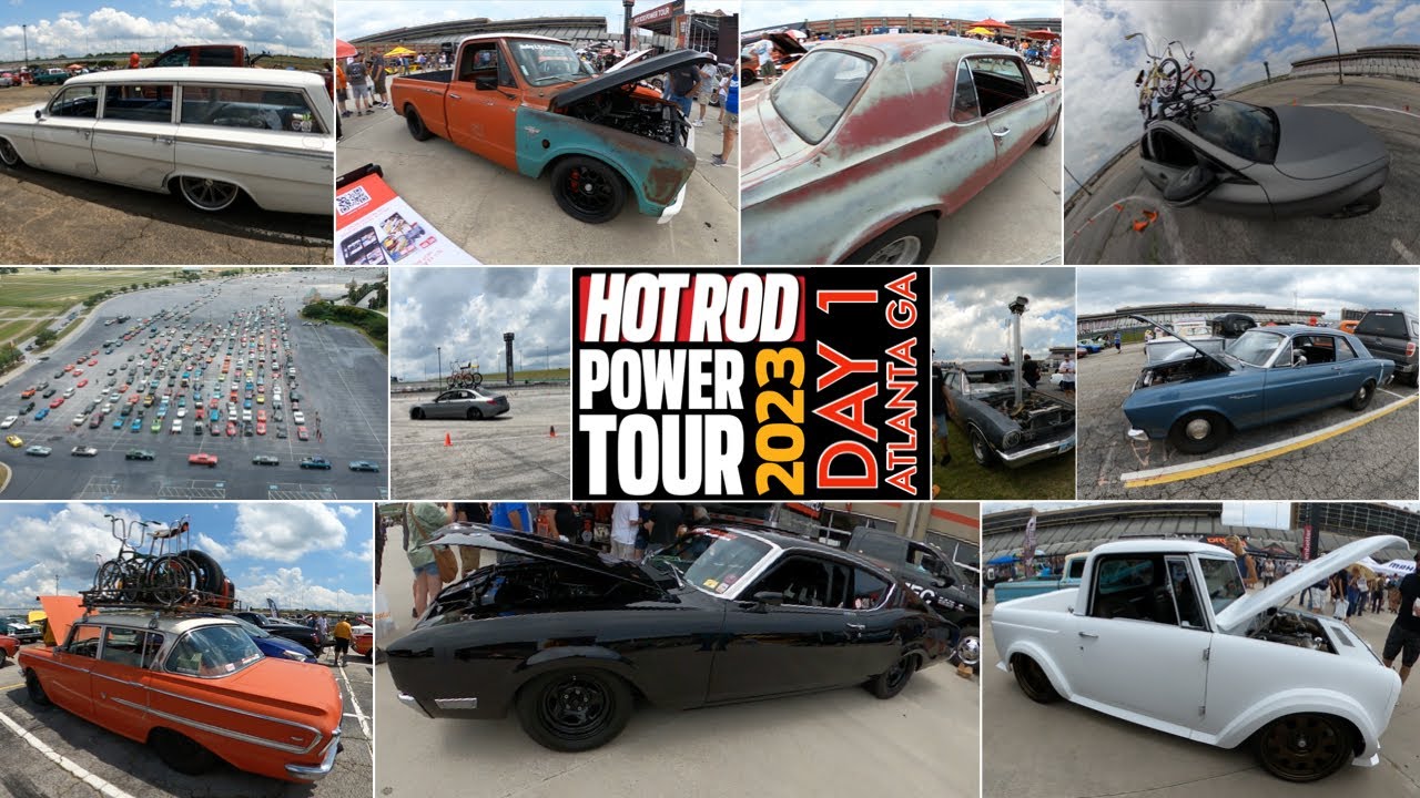 2023 Power Tour Day 1: SO MANY CARS! Autocrossed with Bikes on the Roof of my AMG