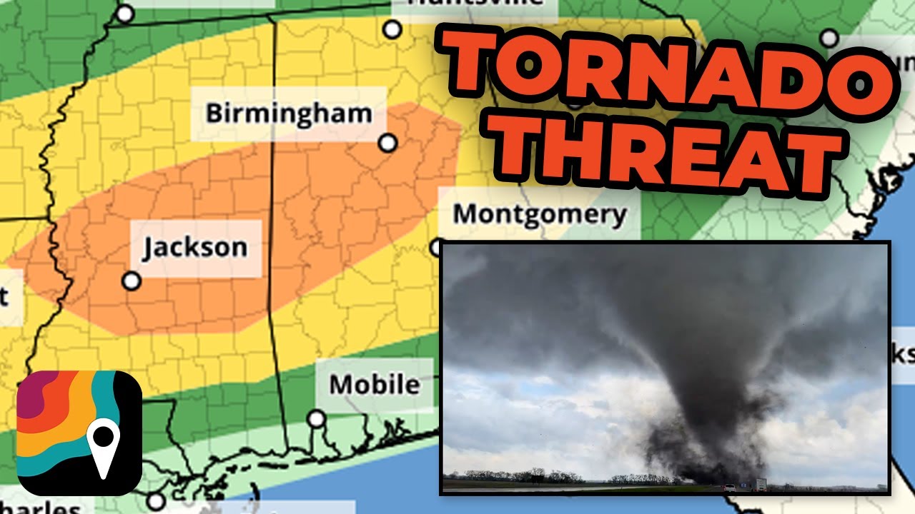 LIVE: Tornado Risk Across Mississippi & Alabama | Storm Chasers in the Field