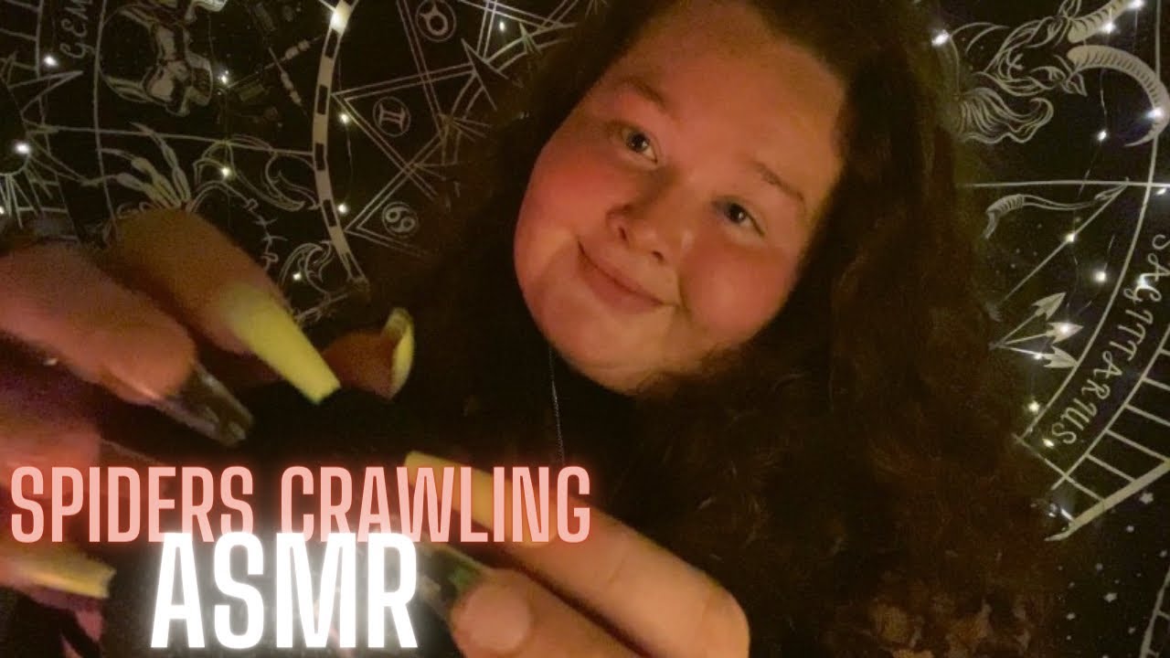 ASMR | SPIDERS CRAWLING UP YOUR BACK MIC TRIGGER