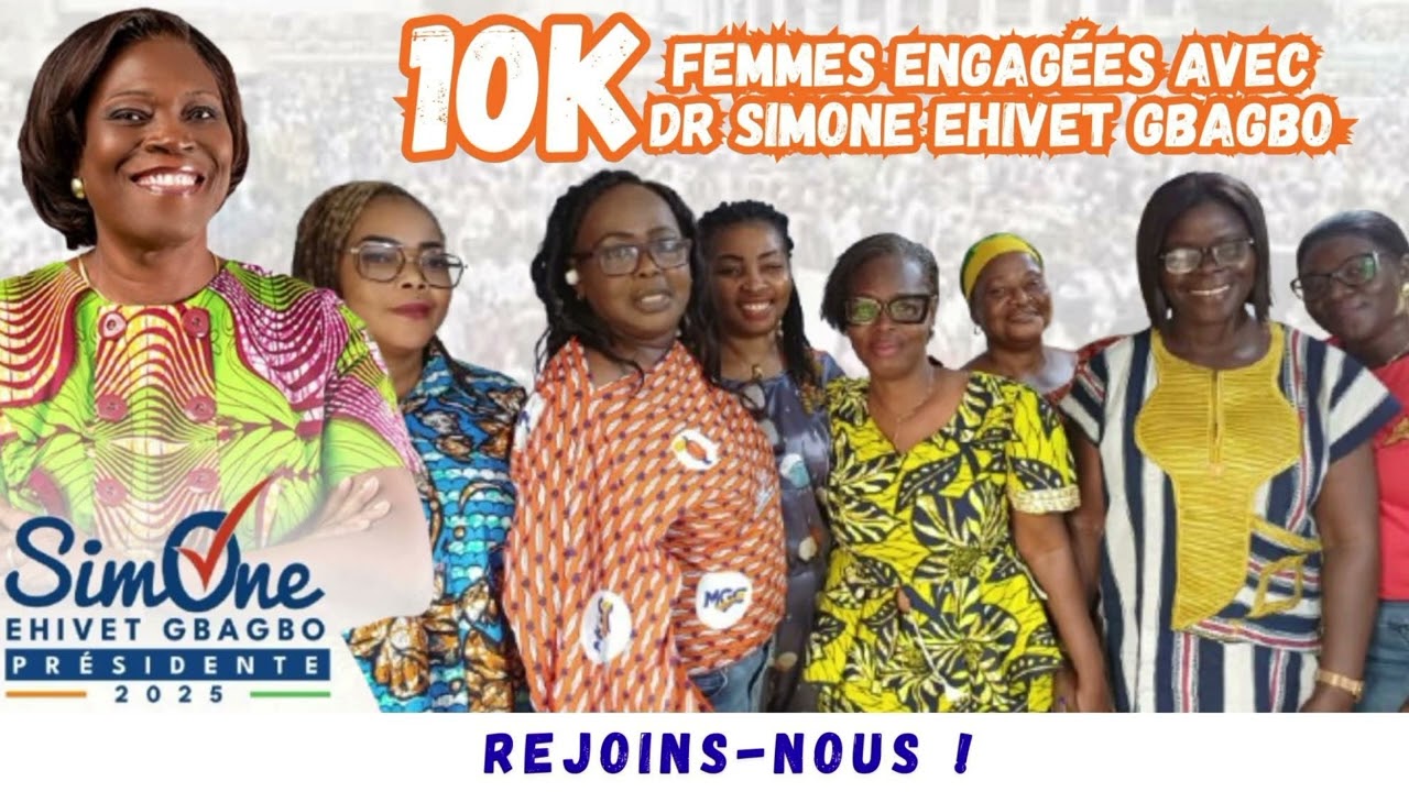 Rencontre physique 10k Femmes engagées avec Dr Simone Ehivet Gbagbo 09/10/2025 au siège MGC