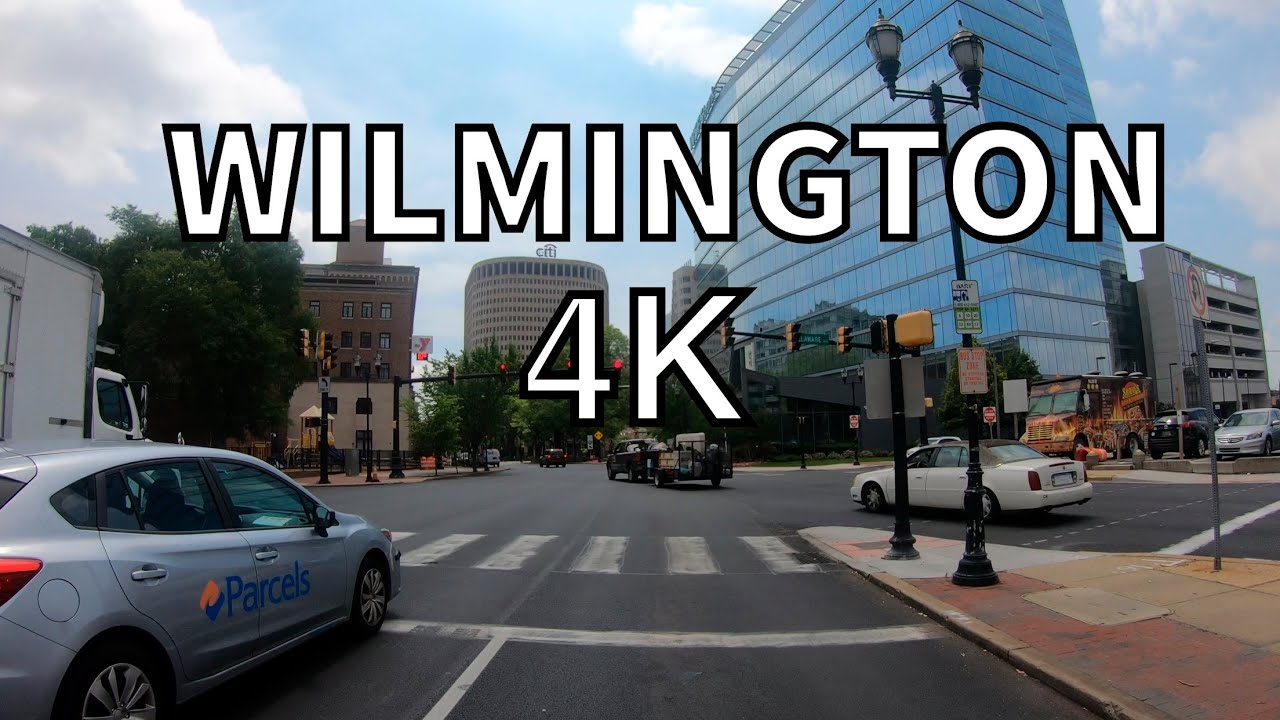 Wilmington 4K - Driving Downtown - Delaware USA