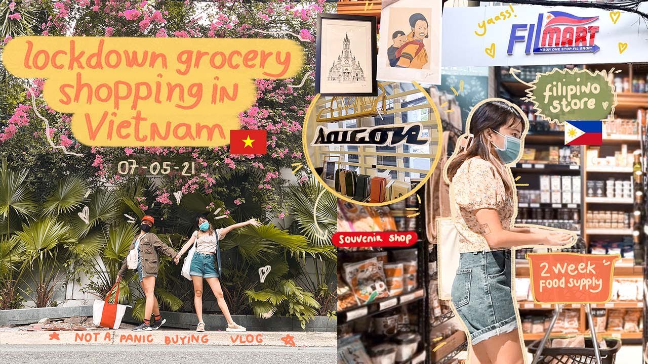 Lockdown grocery shopping in Vietnam 🇻🇳 | Filipino Store in abroad 🇵🇭