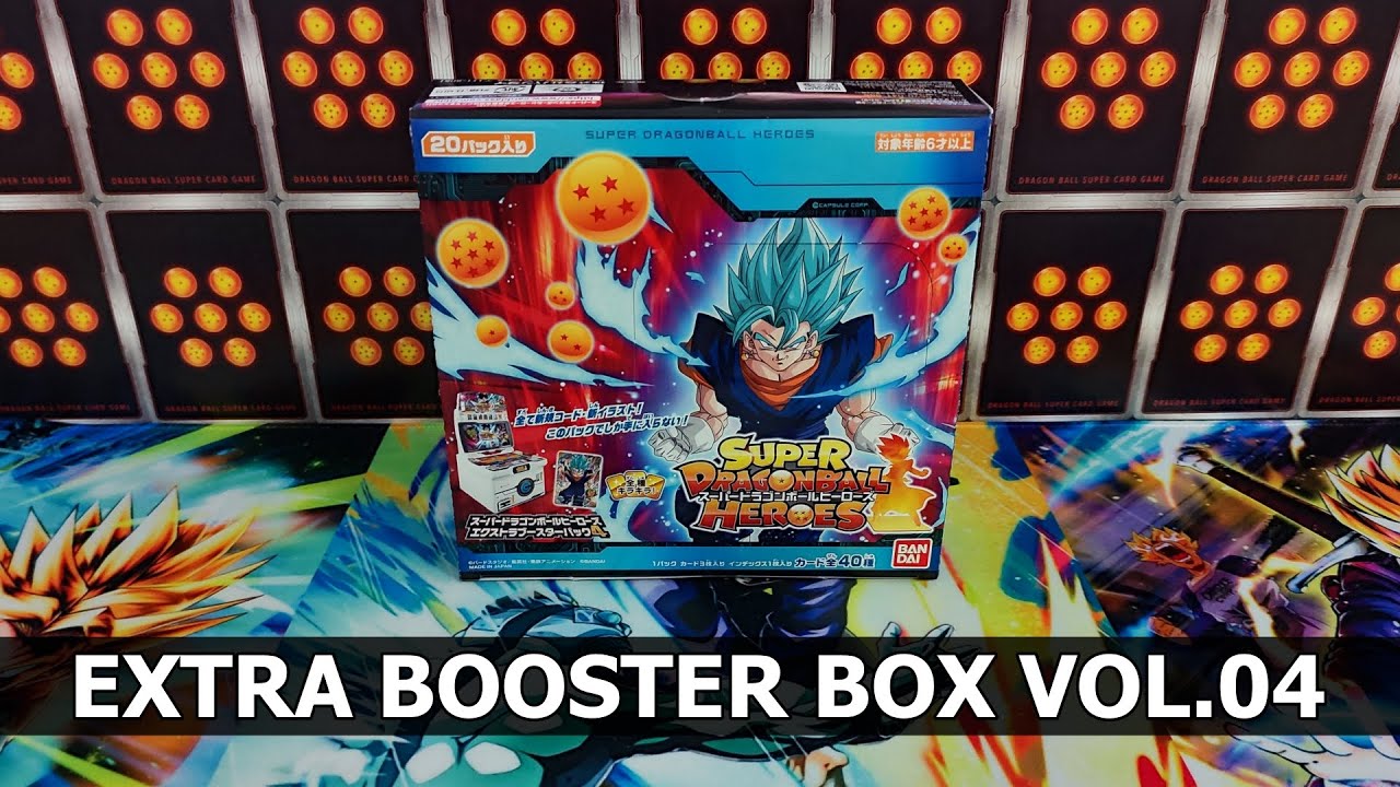 Super Dragon Ball Heroes - Extra Booster Box Vol.04 - Opening