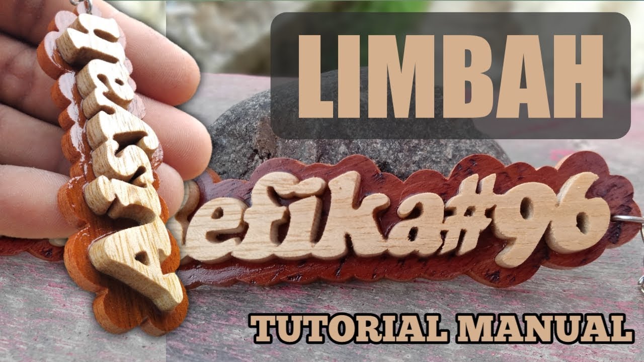 DIY Wood Key Chain Tutorial Gantungan kunci ukir