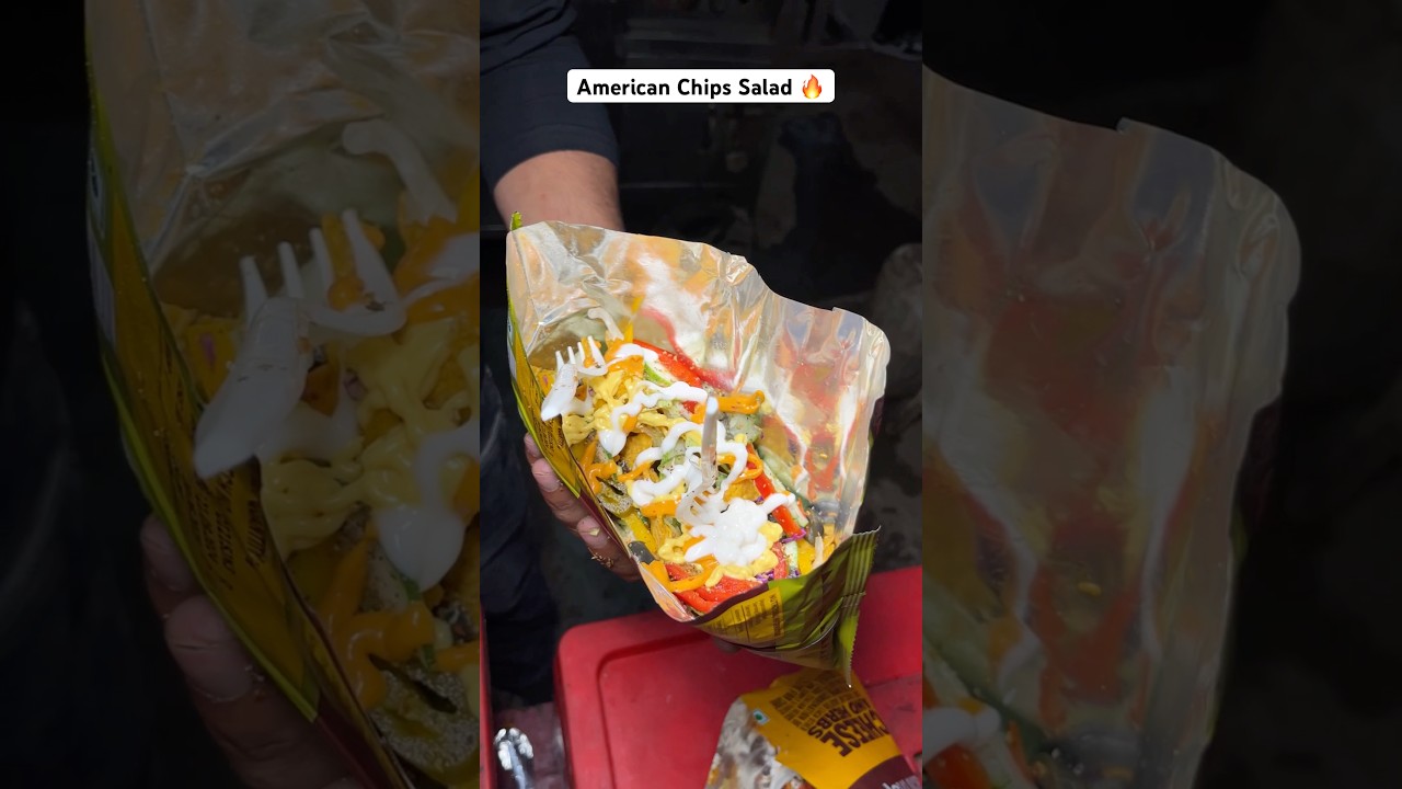 America&rsquo;s Most Trending Chips Salad 😱🔥 #shorts #youtubeshorts #streetfood #foodie