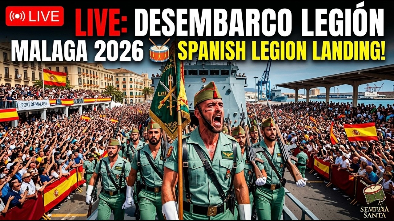 MALAGA 2026: LĄDOWANIE LEGIONU &bdquo;Oblubieńca Śmierci&rdquo; 🥁 | Costa del Sol, Hiszpania