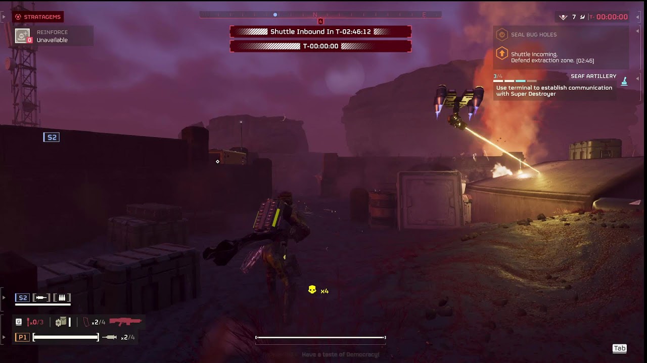 Helldivers 2: Just a quick in-and-out mission on Achird III.