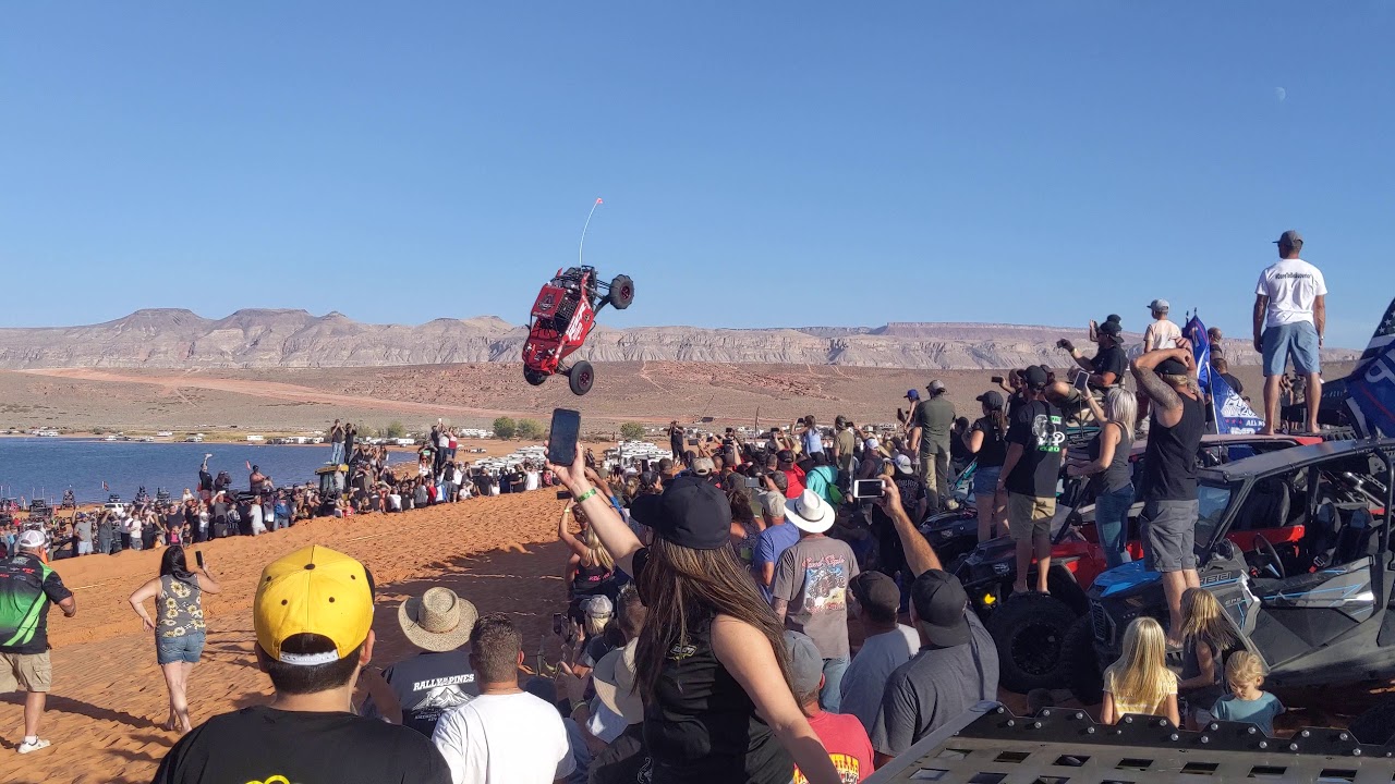 Al McBeth crash at UTV takeover, Sand Hollow Utah - **ONE OF THE BEST ANGLES**