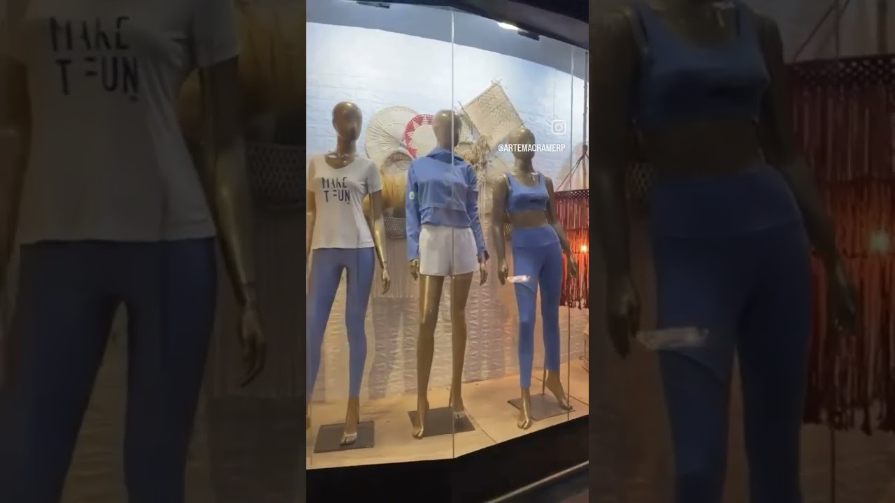 Decora&ccedil;&atilde;o de loja vitrine/ lustres macram&ecirc;