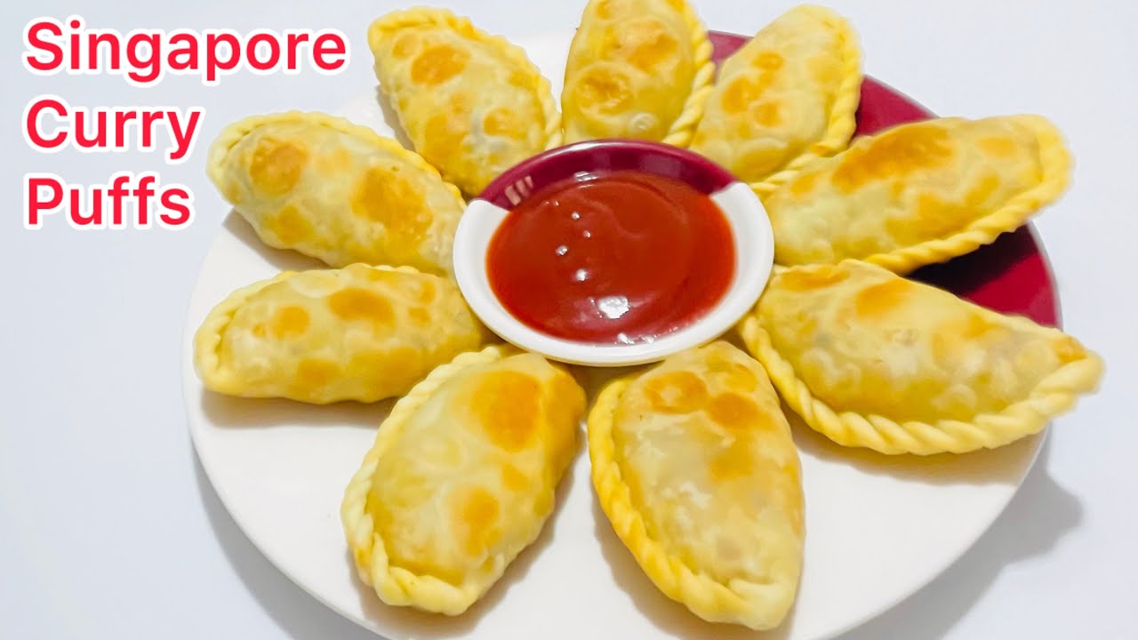 Singapore Special Curry Puff Recipe | Crispy Curry Puff Pastry by Muno&rsquo;s Kitchen