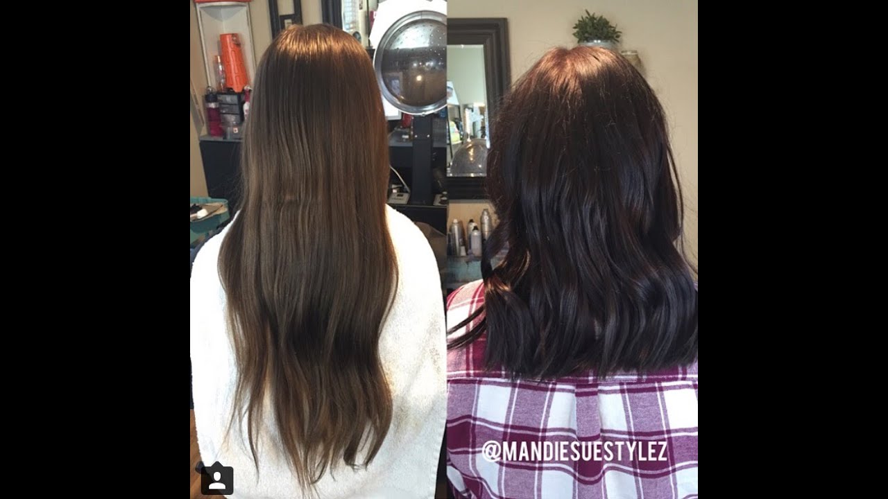 Cutting 9 inches OFF | Long Hair Cut To Medium Length