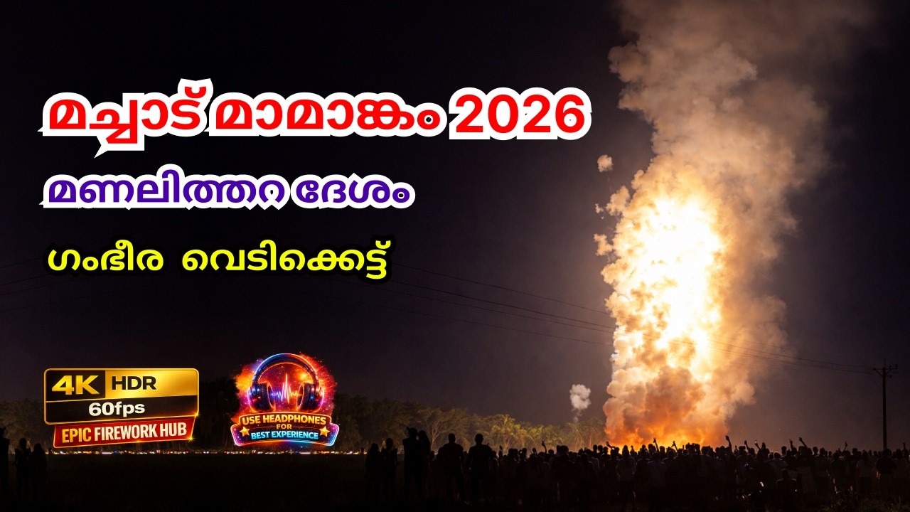 മച്ചാട് മാമാങ്കം 2026 | Manalithara Desam Vedikettu | Machad Mamangam
