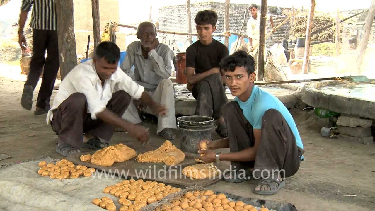 Gurh making process!