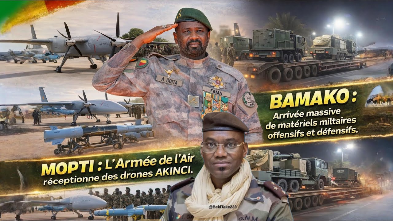 Drones AKINCI à Mopti | Arrivée massive d’armes à Bamako 🇲🇱