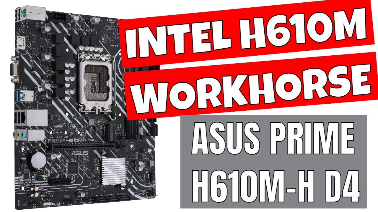 ASUS Prime H610M-K D4 Бюджетная рабочая лошадка Intel 12-го поколения DDR4