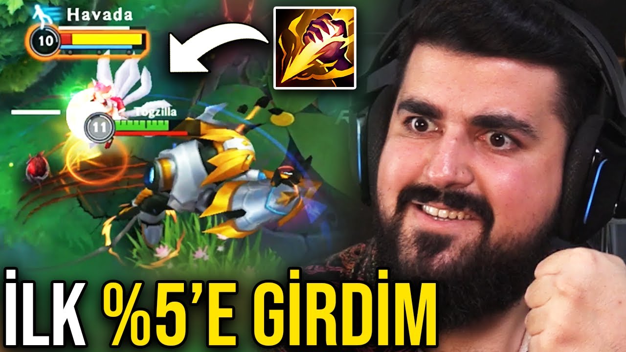 GNAR İLE YANLIŞLIKLA İLK %5'E GİRDİM! Gnar Orman ve Baron | Togzilla Wild Rift