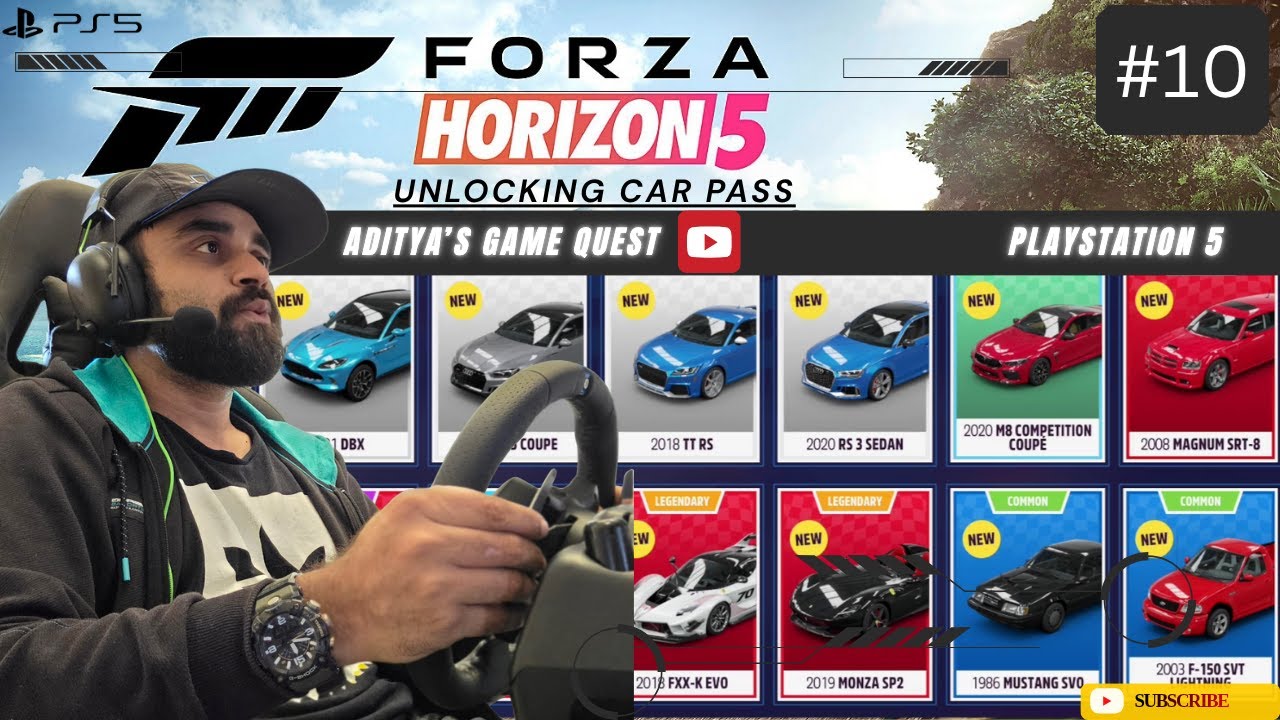 Forza Horizon 5 - PS5 Gameplay Walkthrough on Logitech G29 steering wheel / Unlocking Car Pass