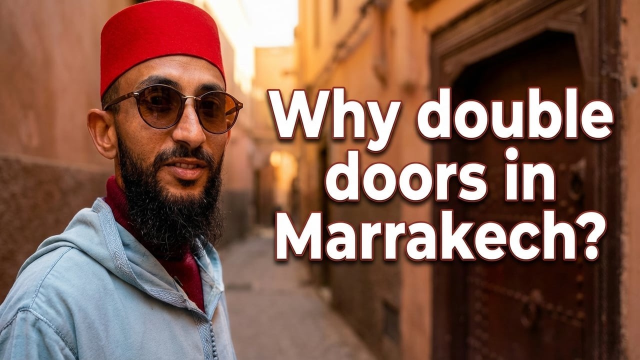 Double doors in Marrakech
