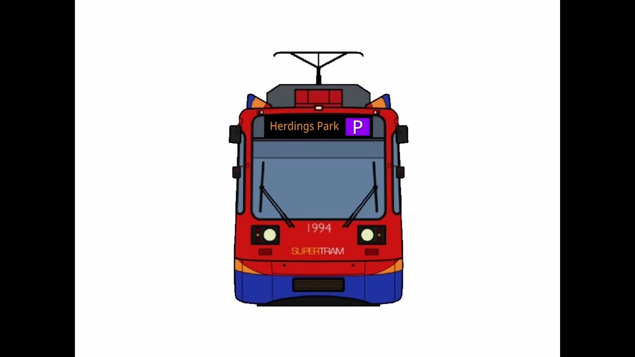 Stagecoach Supertram (Animated): Purple Route: Herdings Park