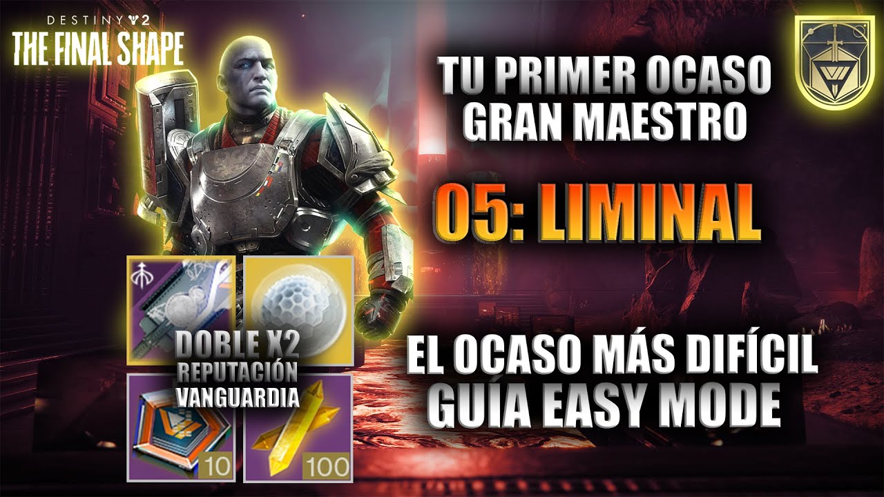 Pásate el OCASO MÁS DIFÍCIL de Destiny 2 con DOBLE REPUTACIÓN | Guía Ocaso LIMINAL | CONQUISTADOR