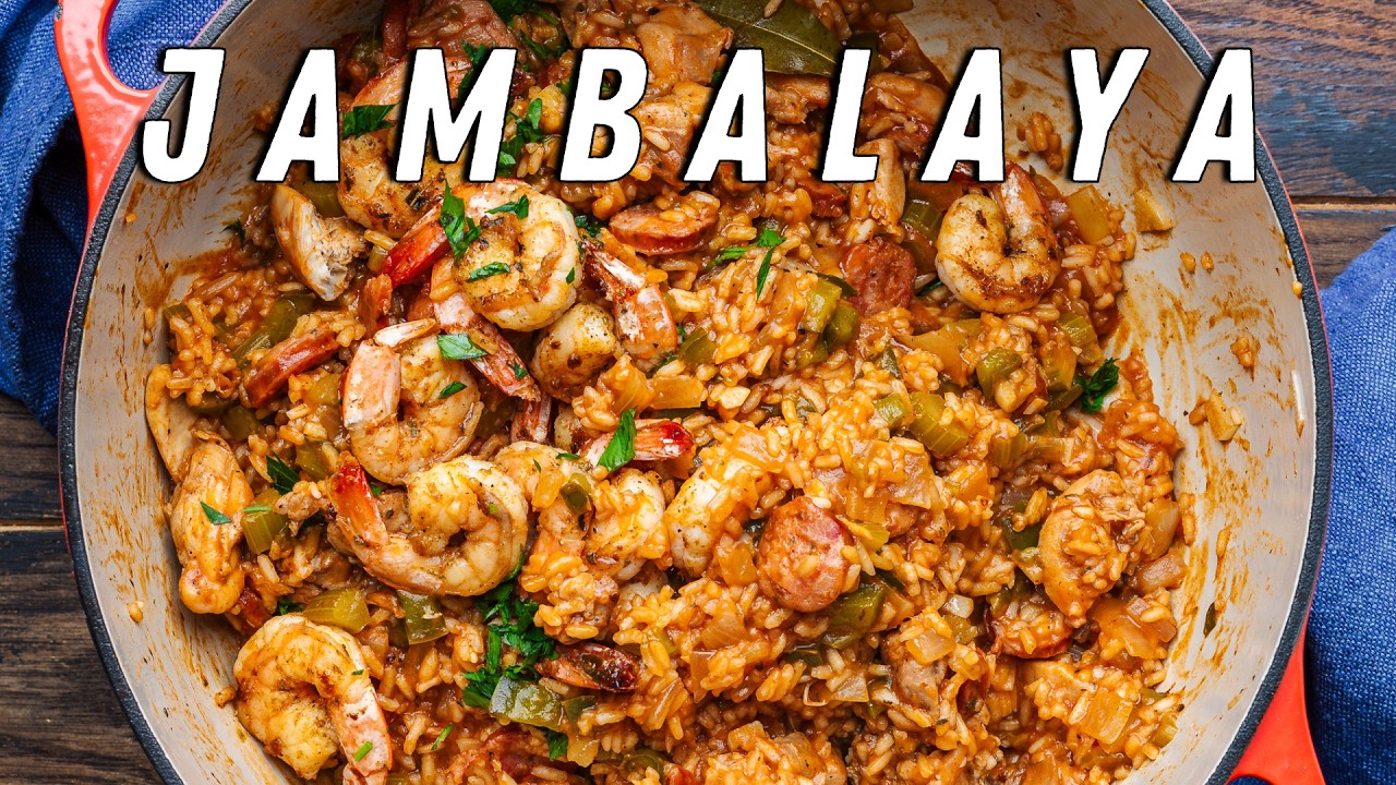 Chicken and Sausage Jambalaya - EASY One Pot Dinner
