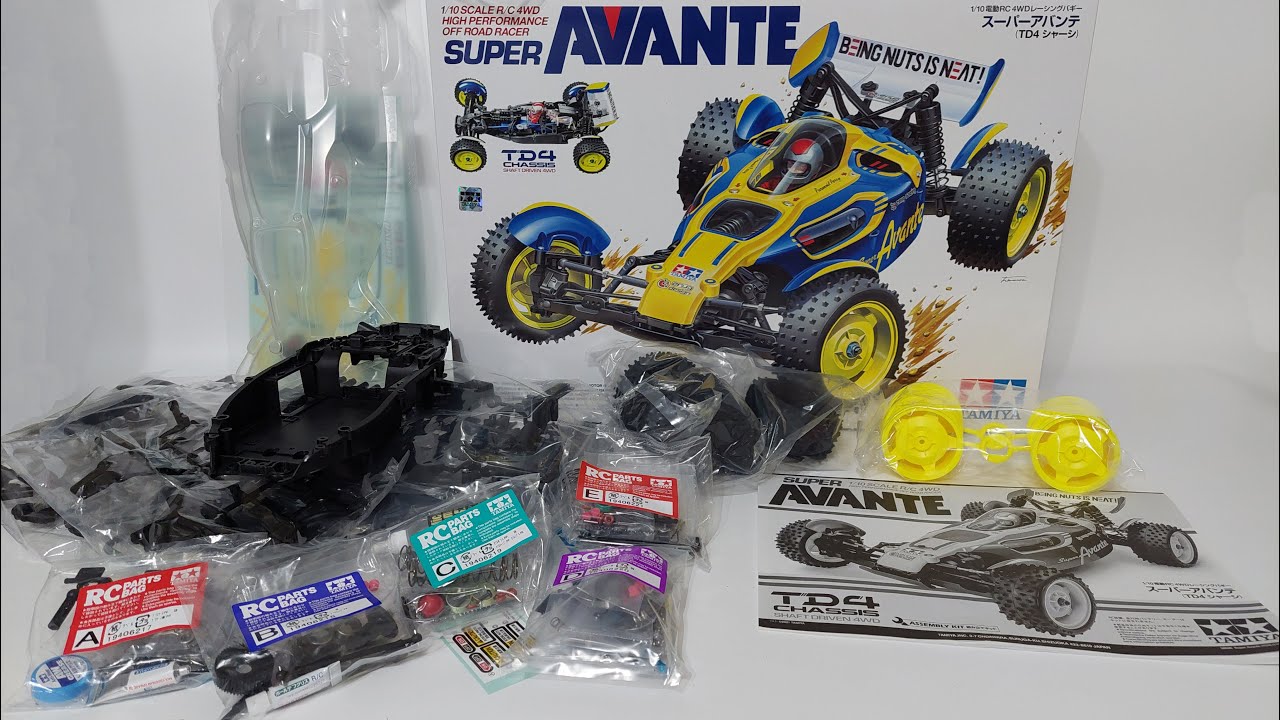 UNBOXING - Tamiya 58696 Super Avante TD4 4WD Bausatz 1/10